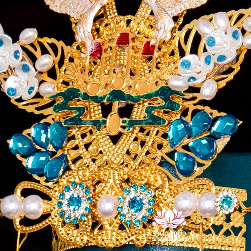 หมวกเทพเจ้าฝ่ายหญิง หมวกเทพนารี หมวกเทวนารี หมวกเจ้าแม่ หมวกพระหญิง หมวกกิมซิ้น หมวกพระจีน