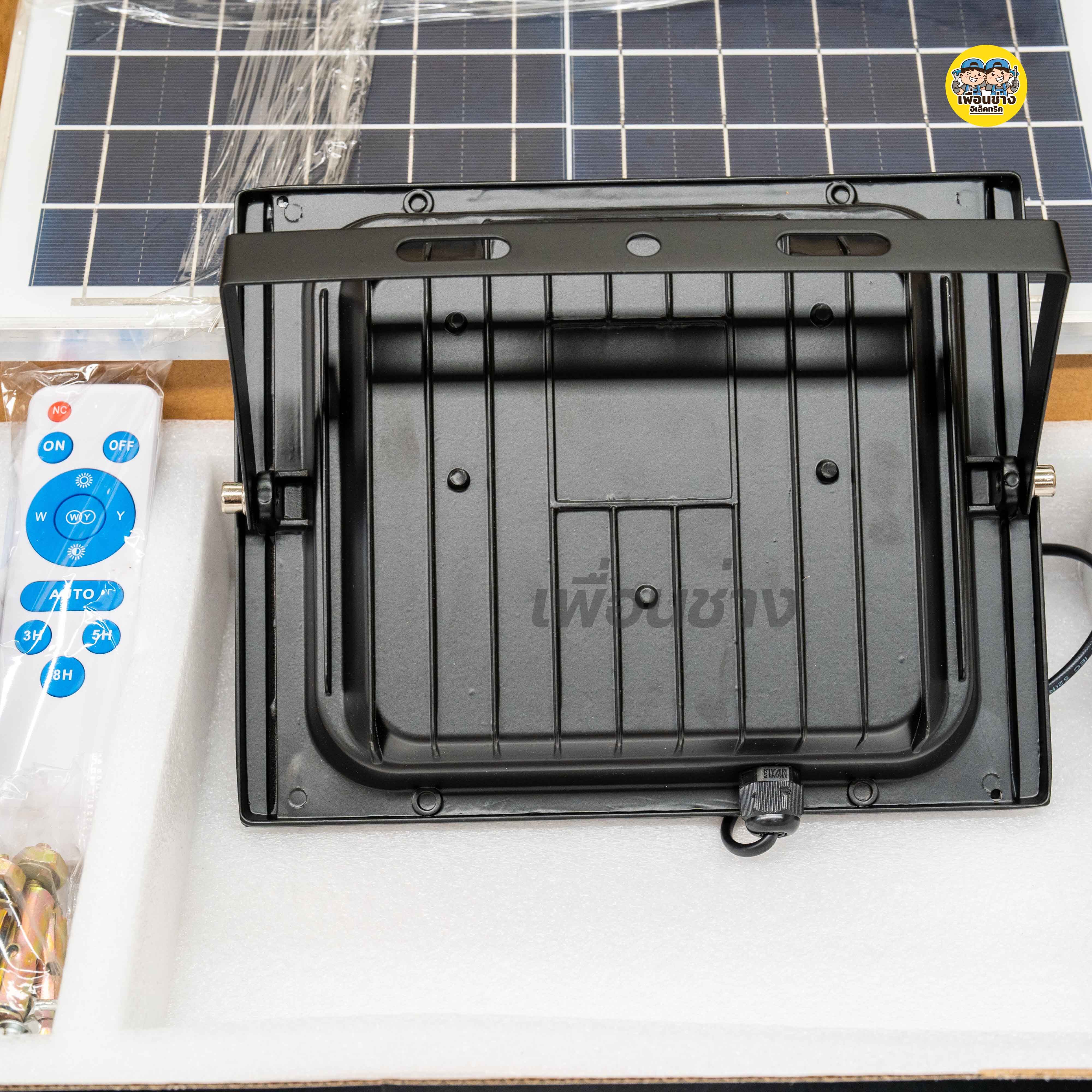 HiET โคมไฟโซล่าเซล LED Solar Light ไฟโซล่าเซลล์ กันน้ำ กลางแจ้ง สปอร์ตไลท์ โซล่าเซลล์ พลังงานแสงอาทิตย์ Solar cell โคมไฟ โซล่า