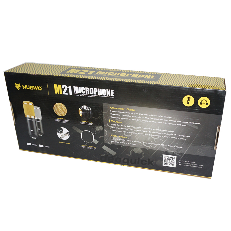 ไมค์อัดเสียง ไมค์โครโฟน MicroPhone Condenser NUBWO M21