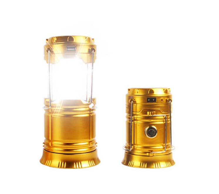 โคมไฟLED 6 +1 ชาร์ตไฟฟ้า 110-220 โวลท์หรือแบบชาร์ตแสงอาทิตย์สะดวกพกเดินทางสินค้าพร้อมส่ง