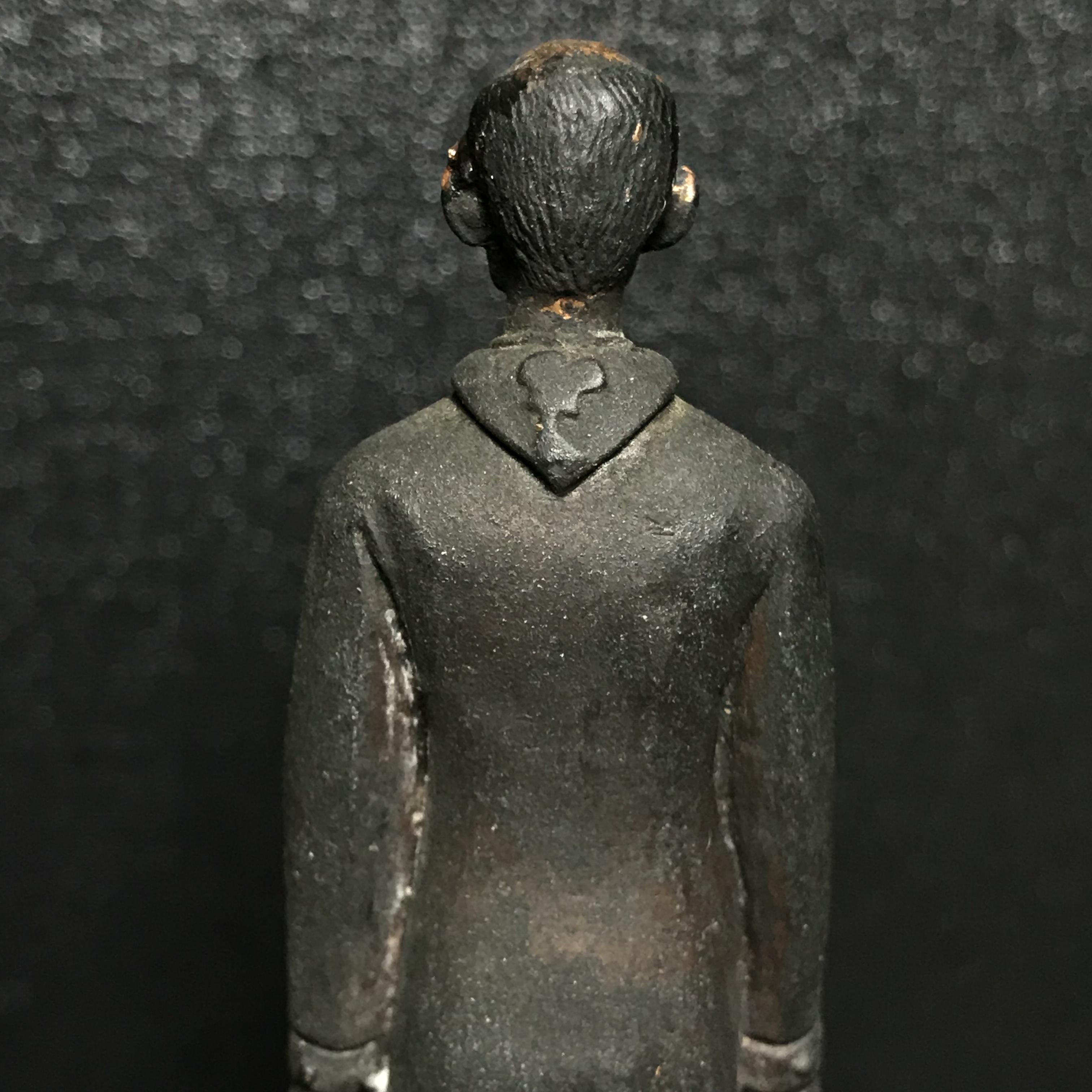 พระบรมรูปหล่อ ผู้ให้กำเนิดลูกเสือชาวบ้าน ในหลวงรัชกาลที่ 9 ทรงชุดลูกเสือชาวบ้าน ฐานหินอ่อน(หายาก)