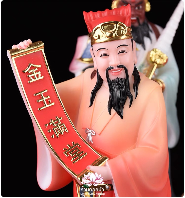 เทพเจ้าไฉ่ชิงเอี๊ย 5 ทิศ อู่ลู่ไฉเสิน อู่ลู่เสิน เทพเจ้าแห่งโชคลาภทั้งห้า งานหินอ่อน ขนาด 12/16/19/26 นิ้ว