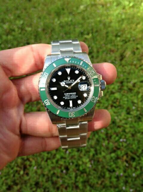 PRE-ORDER ROLEX SUBMARINER GREEN STARBUCK (40MM.) กลไกโคลน ROLEX 3235