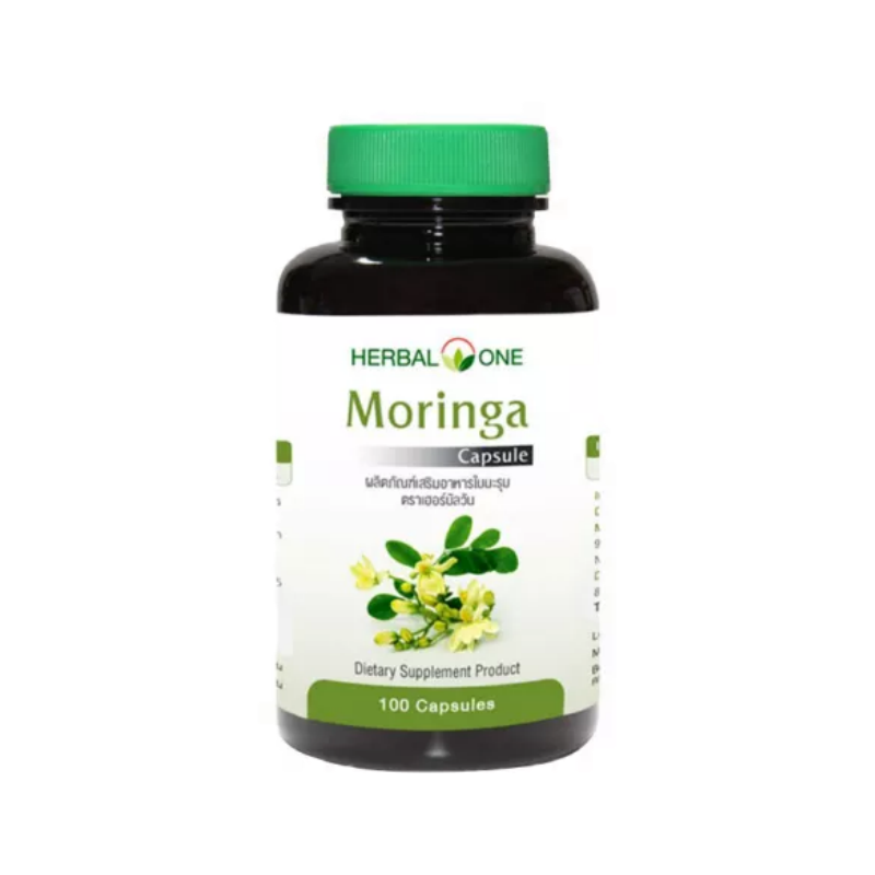 Herbal one Moringa (มะรุม) 100 แคปซูล