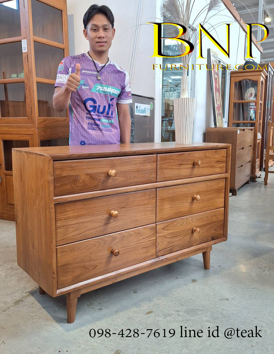 ตู้วางทีวี 6 ลิ้นชักรุ่น ไนท์ จัสมิน