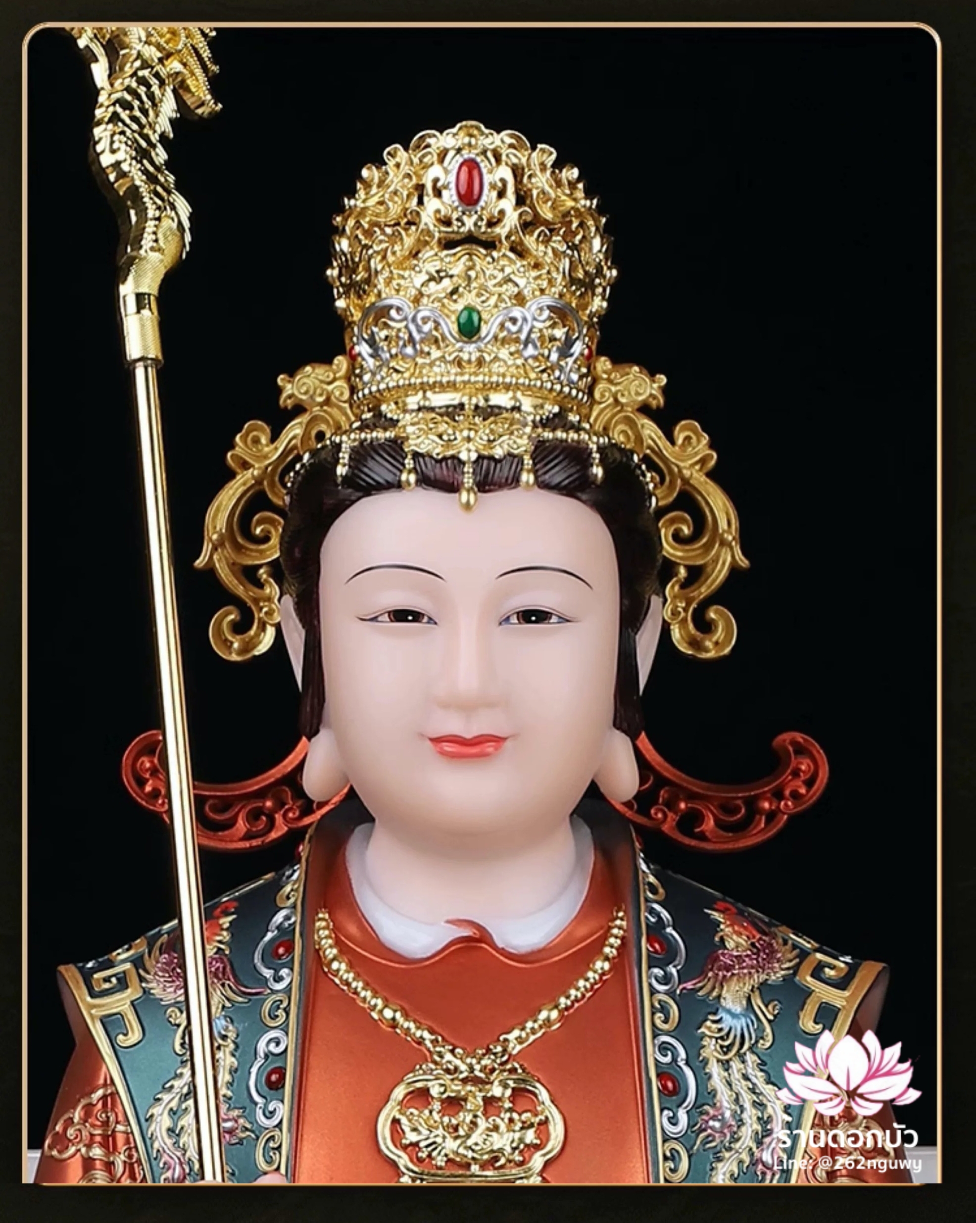 เง็กเซียนฮ่องเต้ หยกอ๋องส่องเต่ และ พระนางซีหวังหมู่ กิมบ้อเนี่ยเนี้ย งานหินอ่อนคุณภาพสูง ขนาด 12/16/19/26 นิ้ว