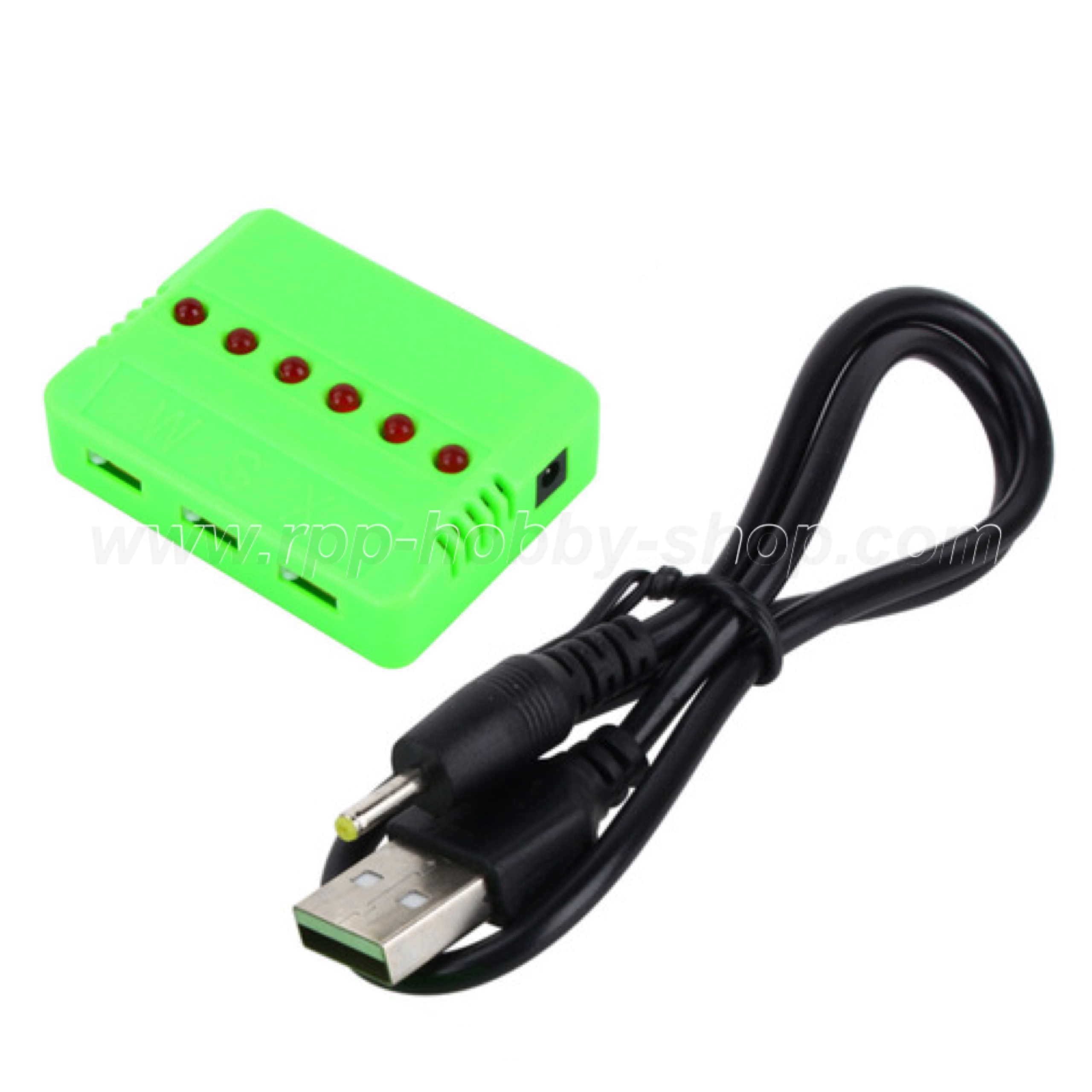 เครื่องชาร์จแบตเตอรี่ 3.7V ปลั๊กขาว (ชาร์จครั้งละ1-6ก้อน)
