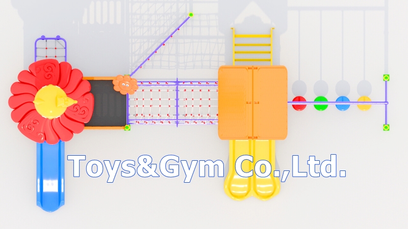 เครื่องเล่นสนามกลางแจ้ง ชุด Funny Kitty House