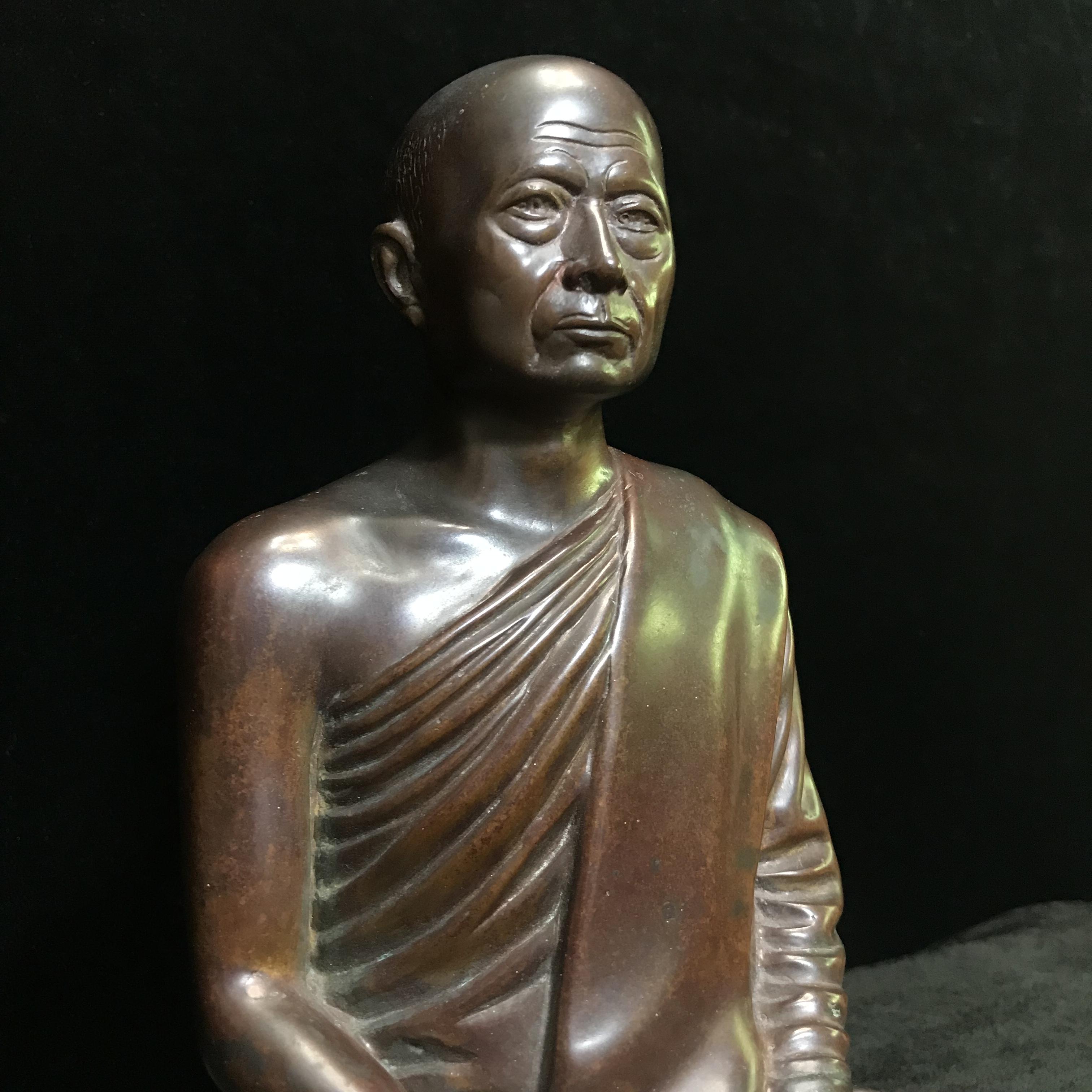 พระบูชารูปเหมือนสมเด็จพุทธโฆษาจารย์(เจริญ ญาณวโร) วัดเทพศิรินทราวาส หน้าตัก 5 นิ้ว พ.ศ.2495