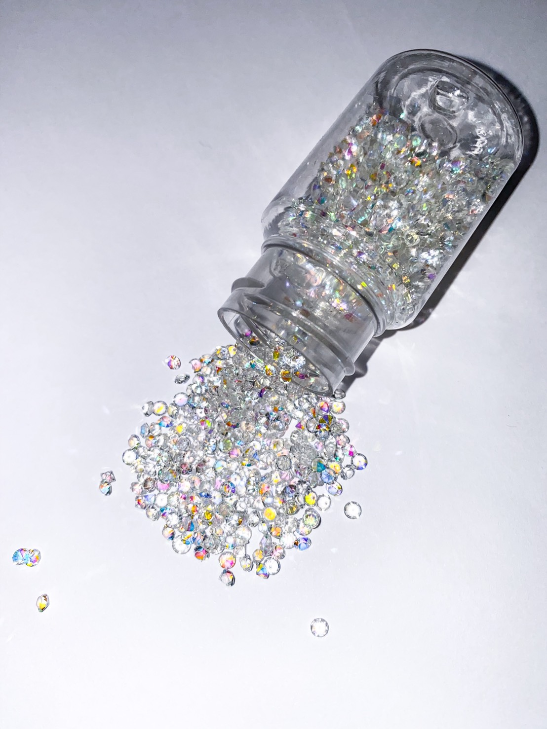 SKU-00504 เพชรใสโฮโลแกรม ขนาด 3 mm (1g)