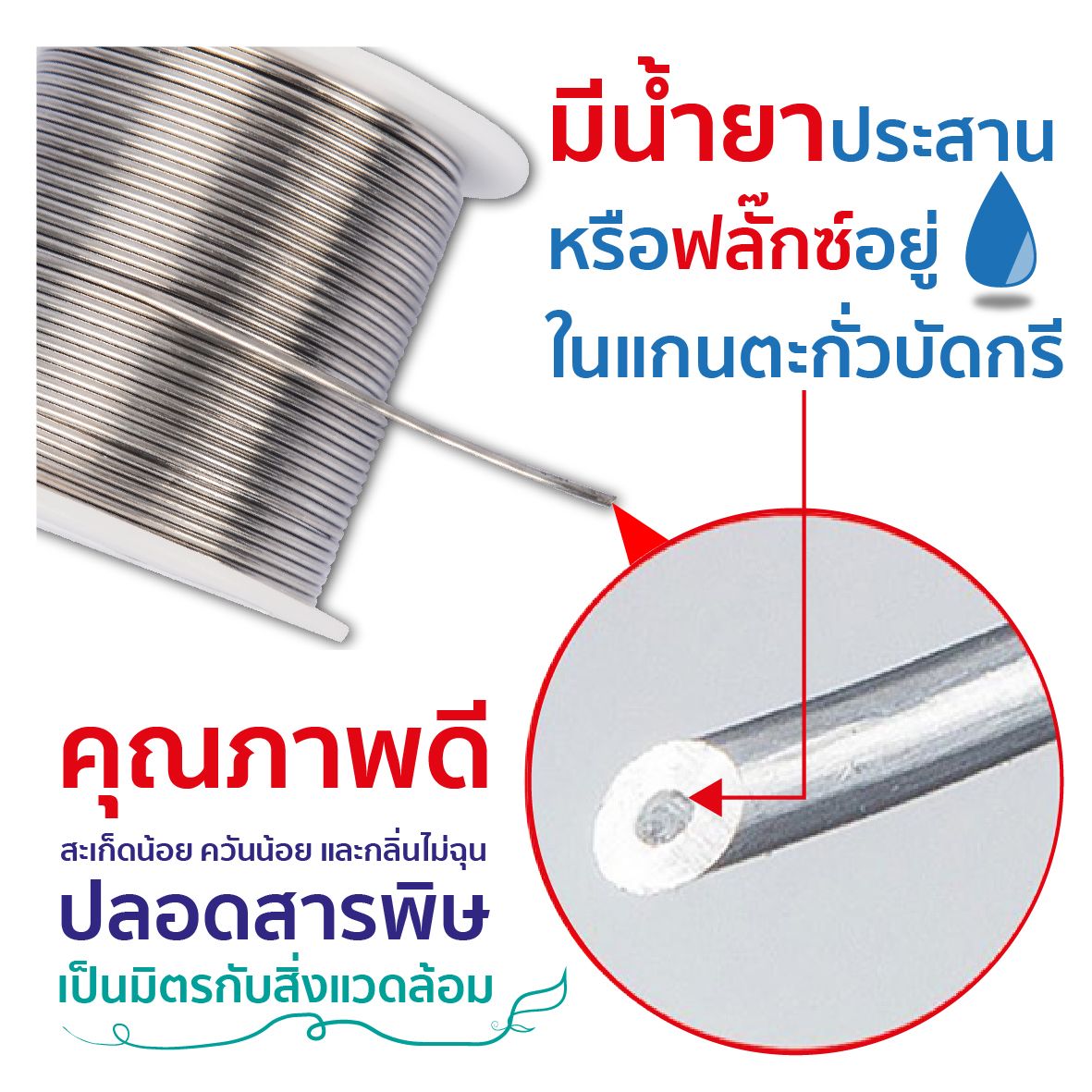 SUMO ตะกั่ว บัดกรี Solder Wire 1.2มม. 60/40 ตะกั่วบัดกรี