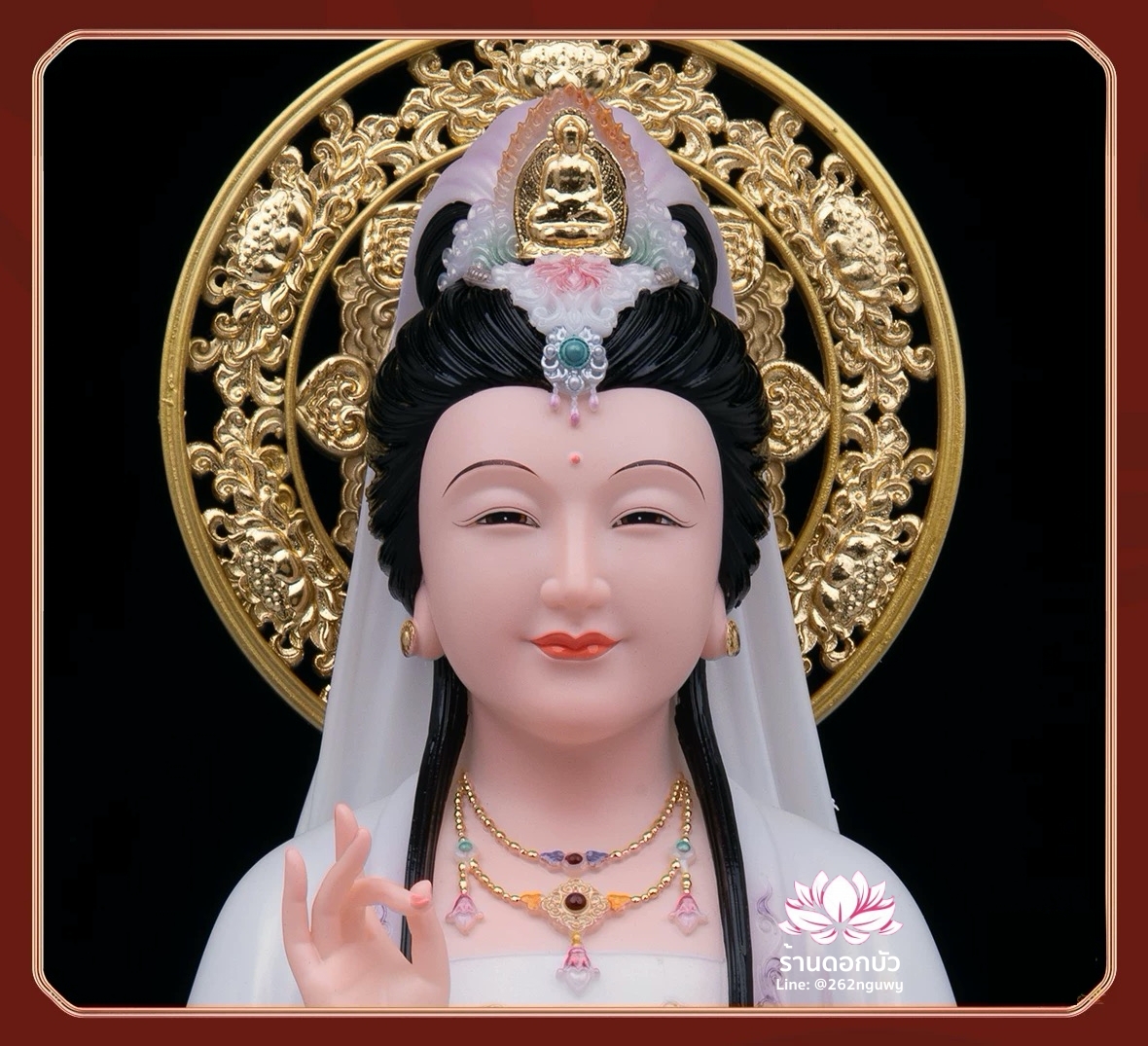 พระโพธิสัตว์กวนอิมปางประทานบุตร พระแม่กวนอิมประทานบุตร งานหินอ่อนคุณภาพสูง ขนาด 12/16/19/26/36 นิ้ว