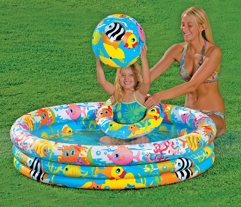 Intex Three Ring Pool Set เซ็ตสระน้ำห่วงยางและลูกบอล 59469