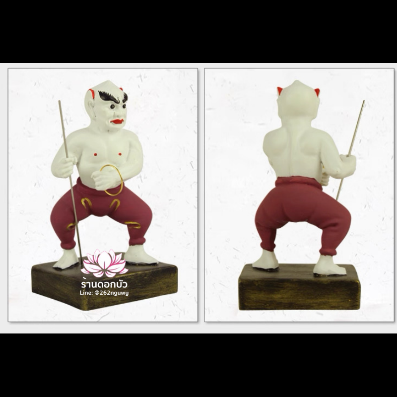 โหงวกุ้ย อู่กุ้ย อู่กุ้ยเจียงจิน หรือ ขุนพลห้าผี เทพบริวารสายนรก ขนาด 4 นิ้ว