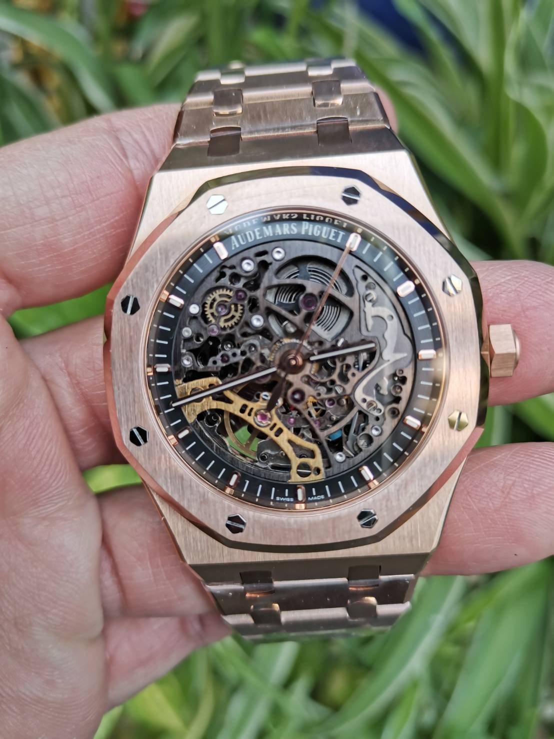 PRE-ORDER AP ROYAL OAK 15407 SKELETON ROSEGOLD (41MM.)