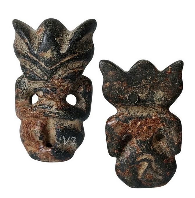 รูปปั้นหิน เทวรูปหิน หินรูปเอเลี่ยนต่างๆ (หินแม่เหล็กดูดติด)