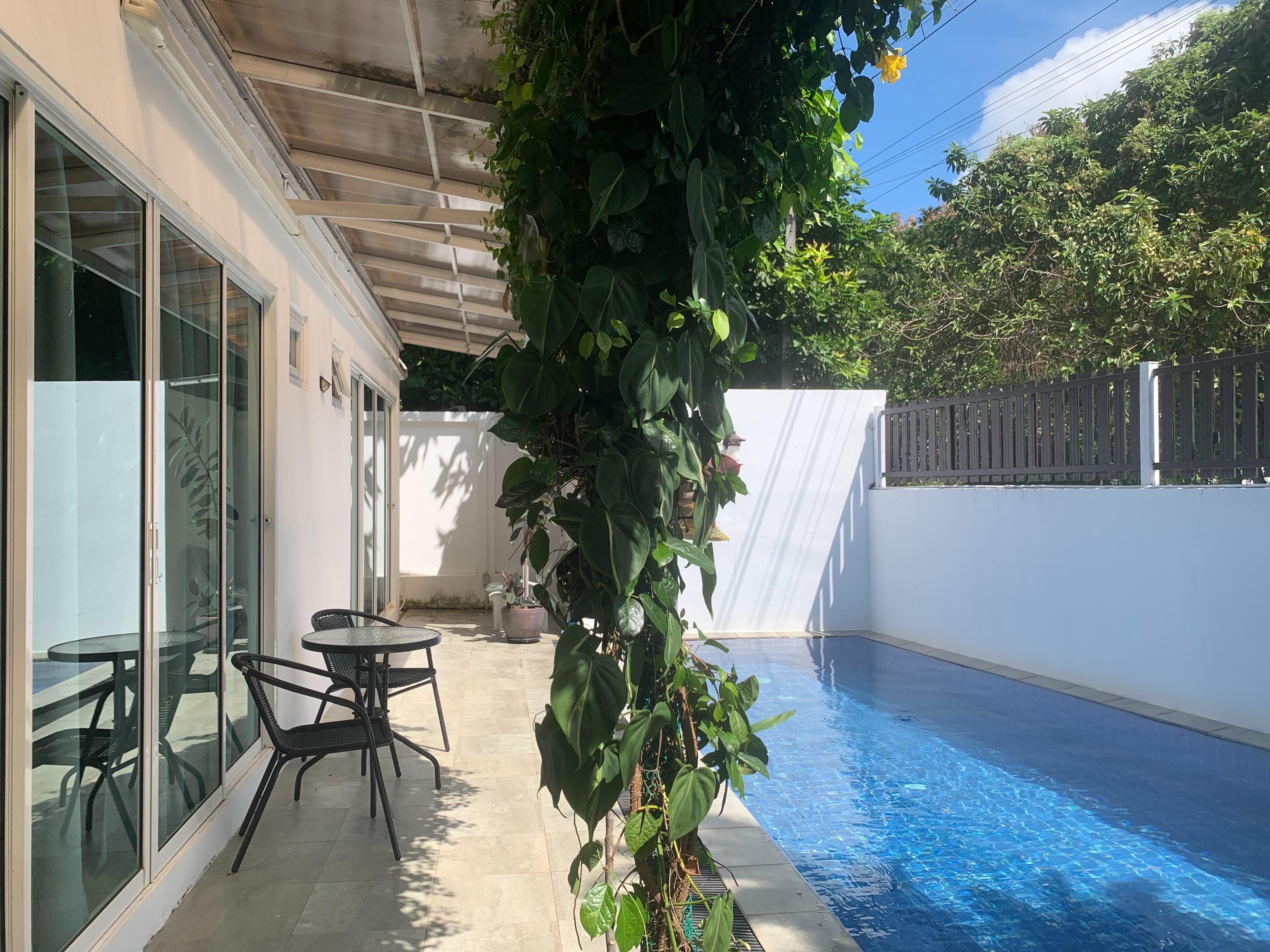 For Rent : Thalang, Single story house with swimming pool, 3 bedrooms 2 bathrooms