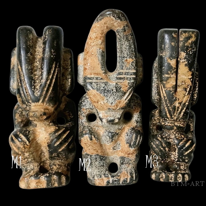 รูปปั้นหิน เทวรูปหิน หินรูปเอเลี่ยนต่างๆ (หินแม่เหล็กดูดติด)