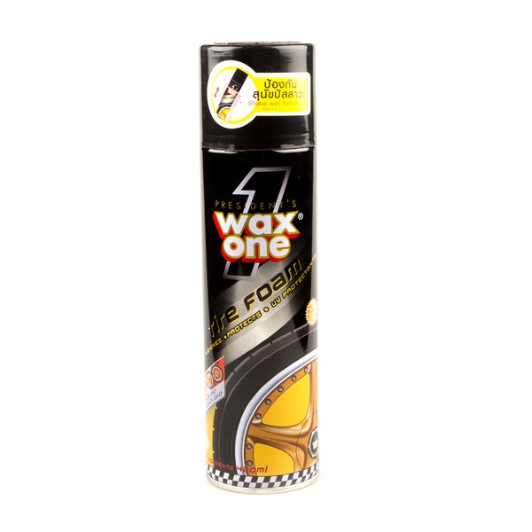 Wax One Wax One Tire Foam แว็กซ์วันไทร์โฟม 420 ml.ป้องกันหมาฉี่!