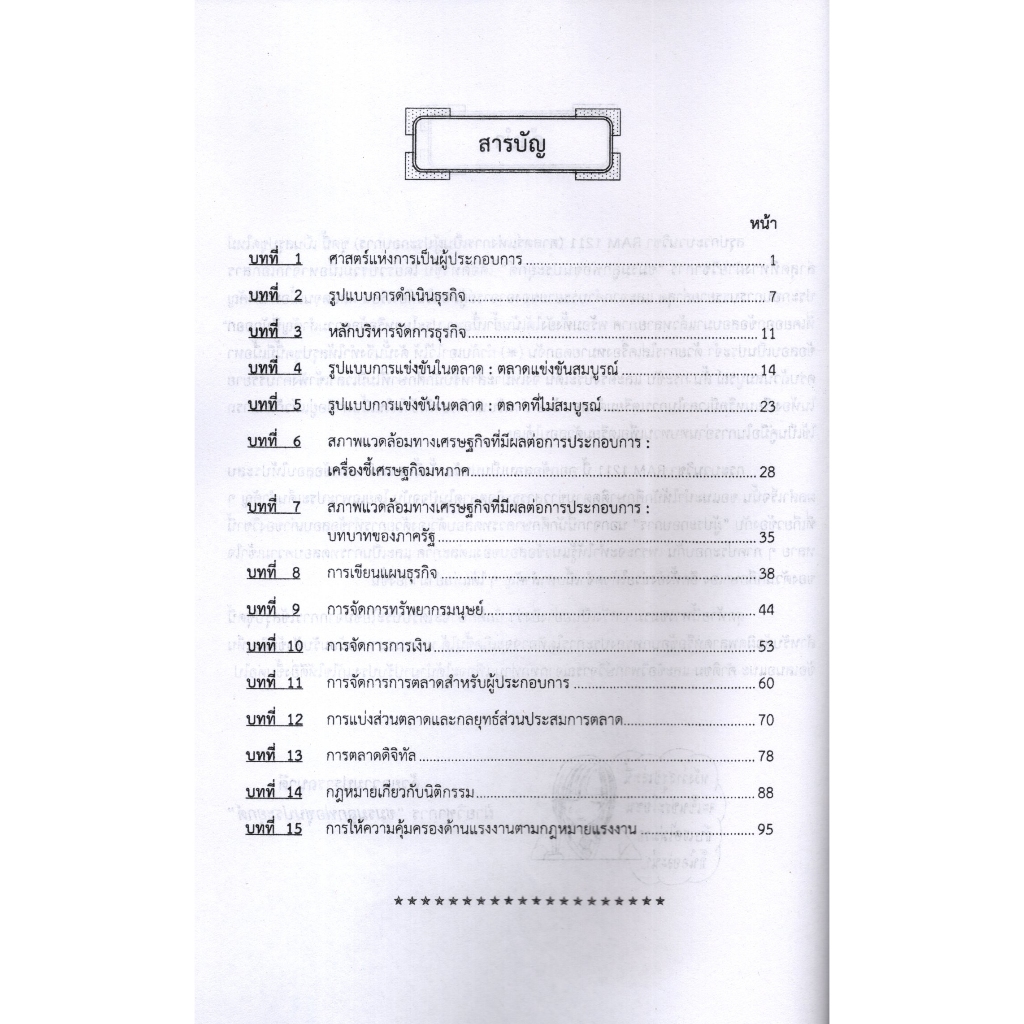 ชีทราม RAM1211 ศาสตร์แห่งการเป็นผู้ประกอบการ Sheetandbook