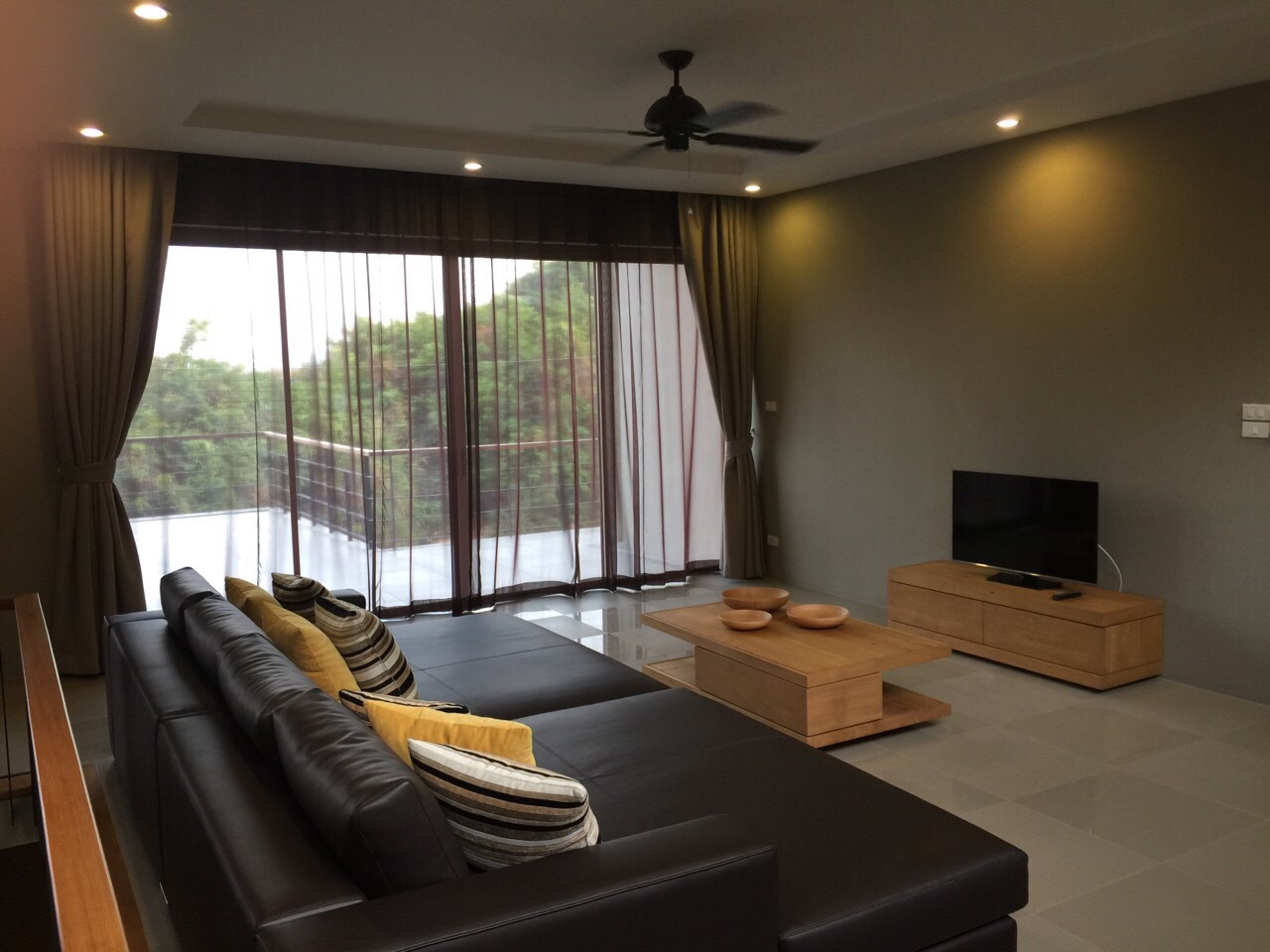 For Rent : Chalong, Private Pool Villa, Modren Style, 4 Bedrooms, Mountain view.