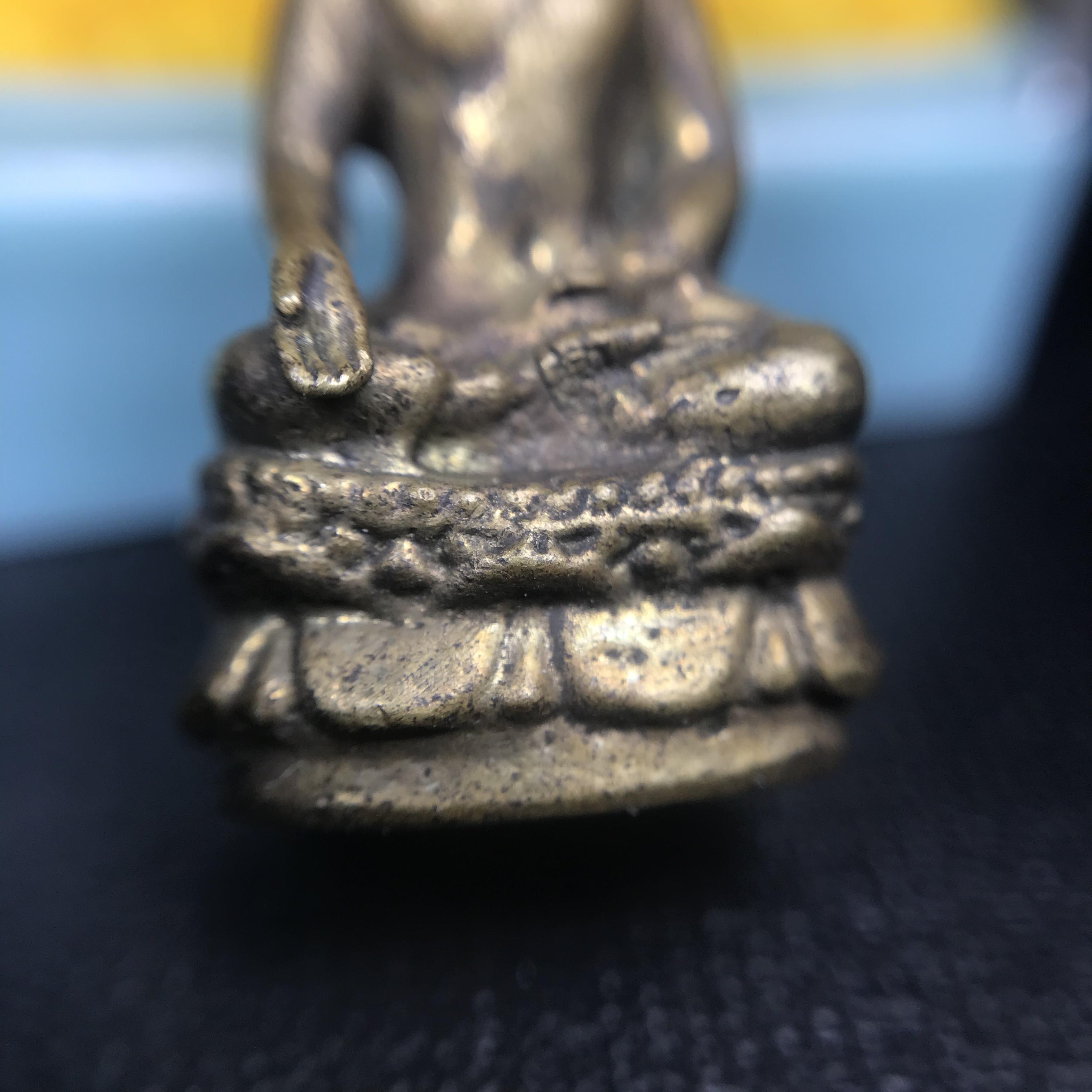 พระกริ่งไพรีพินาศ วัดบวรนิเวศ ปี2530 เนื้อทองผสม ที่ระลึกครบรอบ30ปี ธนาคารทหารไทย (มีส่วนผสมของชนวนเก่าของไพรีพินาศรุ่นแรก)อานุภาพยิ่งใหญ่ กำราบศัตรูพ่ายสิ้น พระไพรีพินาศ