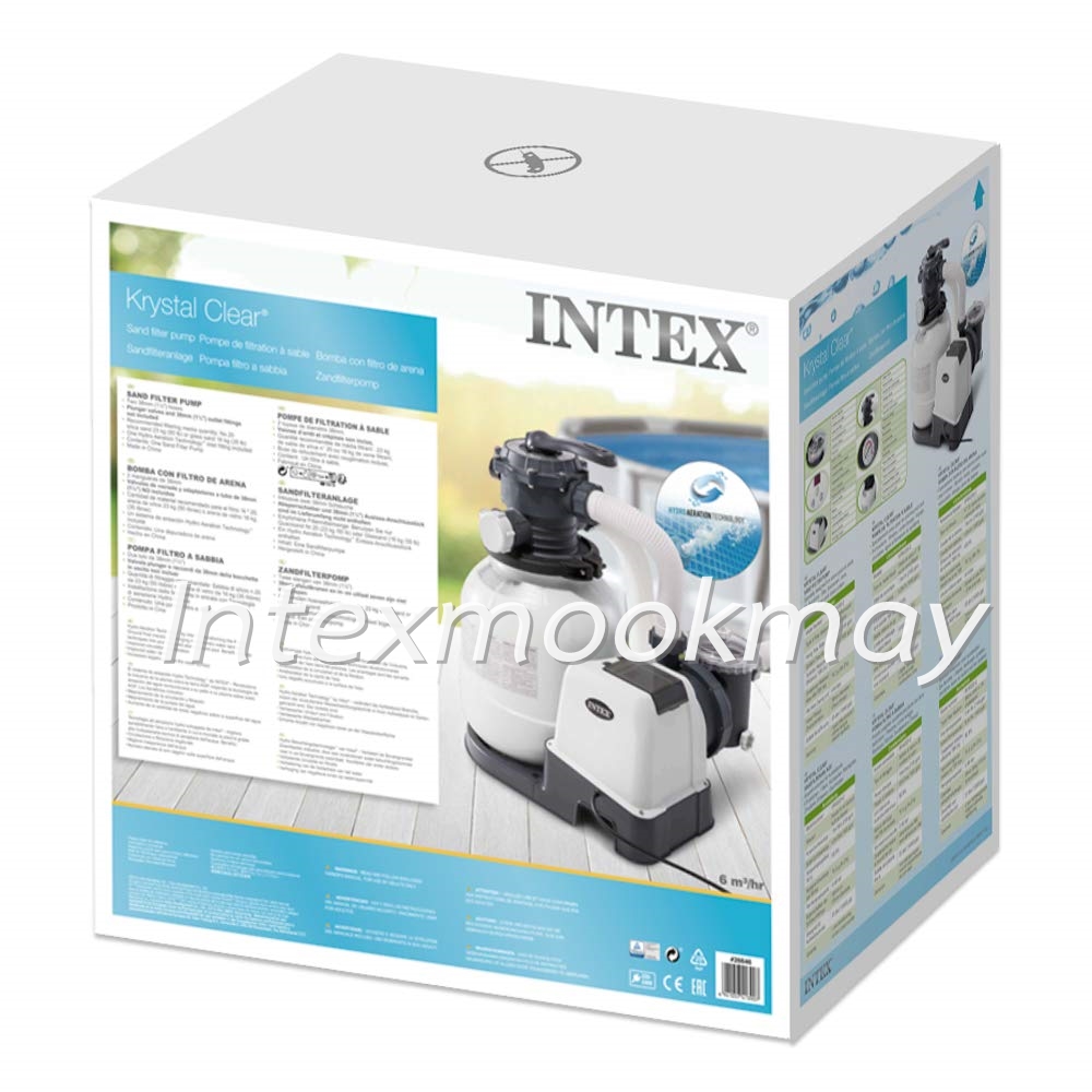 Intex 26646 เครื่องกรองระบบกรองทราย สำหรับสระ กลม 18/เหลี่ยม 24 ฟุต