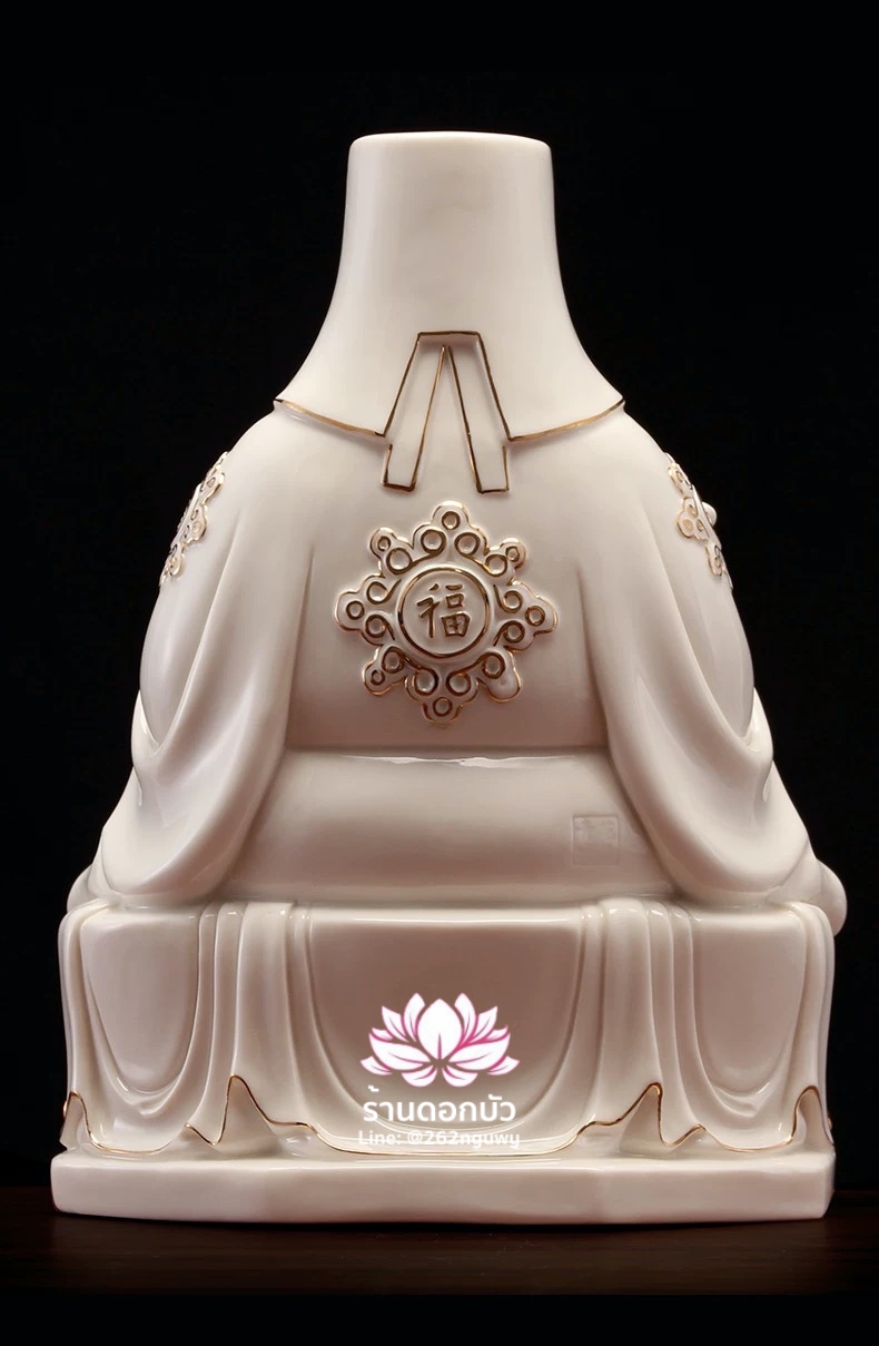 แปะกงแปะม่า ปุนเถ้ากงปุนเถ้าม่า เทพเจ้าที่ตี่จู้เอี๊ยะ ปางประทับนั่งบนเงินทอง ขนาด 12 นิ้ว