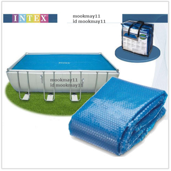 INTEX 29030 + 28051 Solar Cover Reel AGP32 + 39 ผ้าคลุมสระกันแดดพร้อมโรลเลอร์ม้วนเก็บสระ 32ฟุต