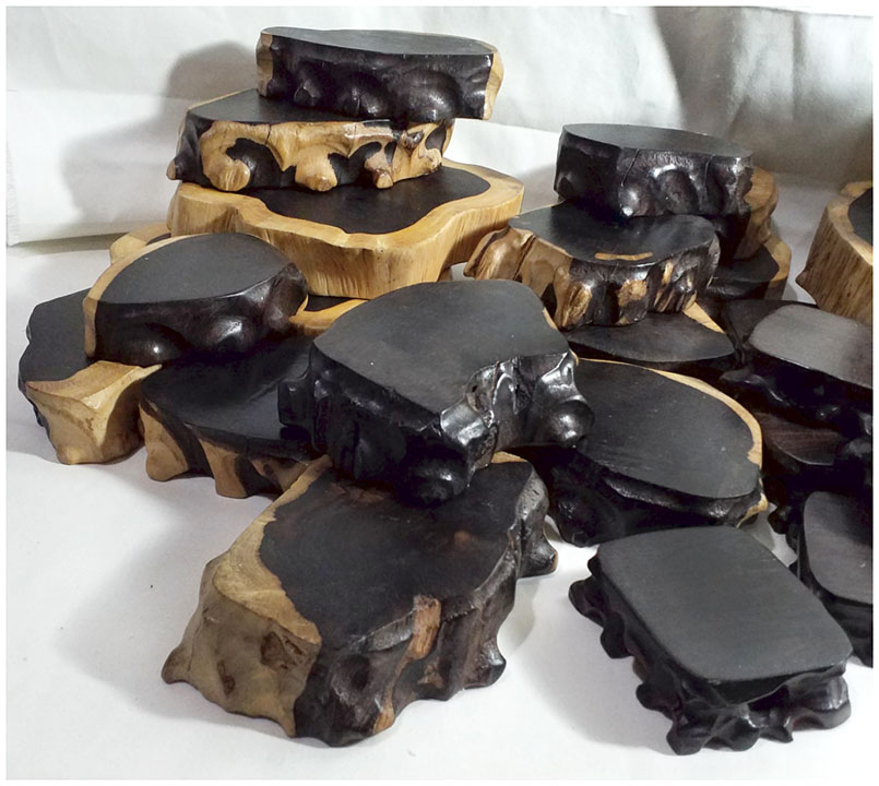 ฐานไม้มะเกลือ(African Ebony)ตัวอย่าง