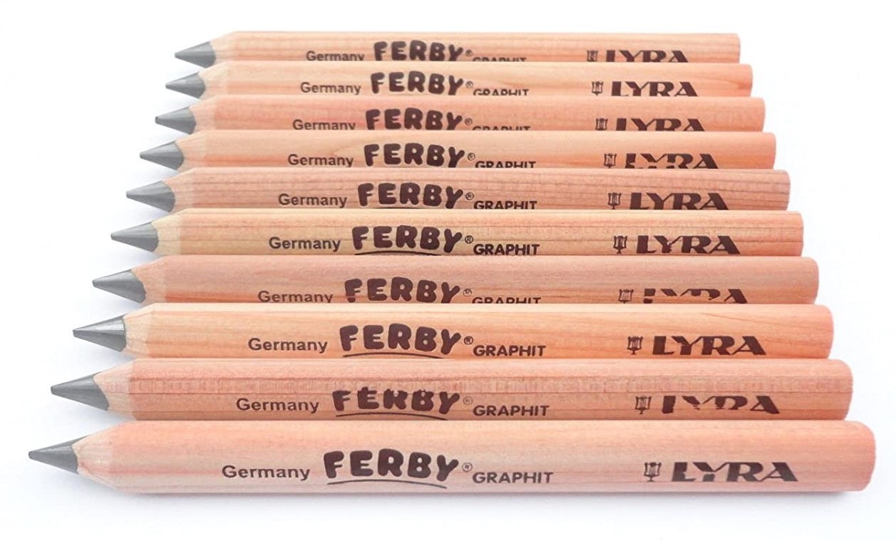 ดินสอดำสามเหลี่ยม B จัมโบ้ LYRA- FERBY แท่งสั้น