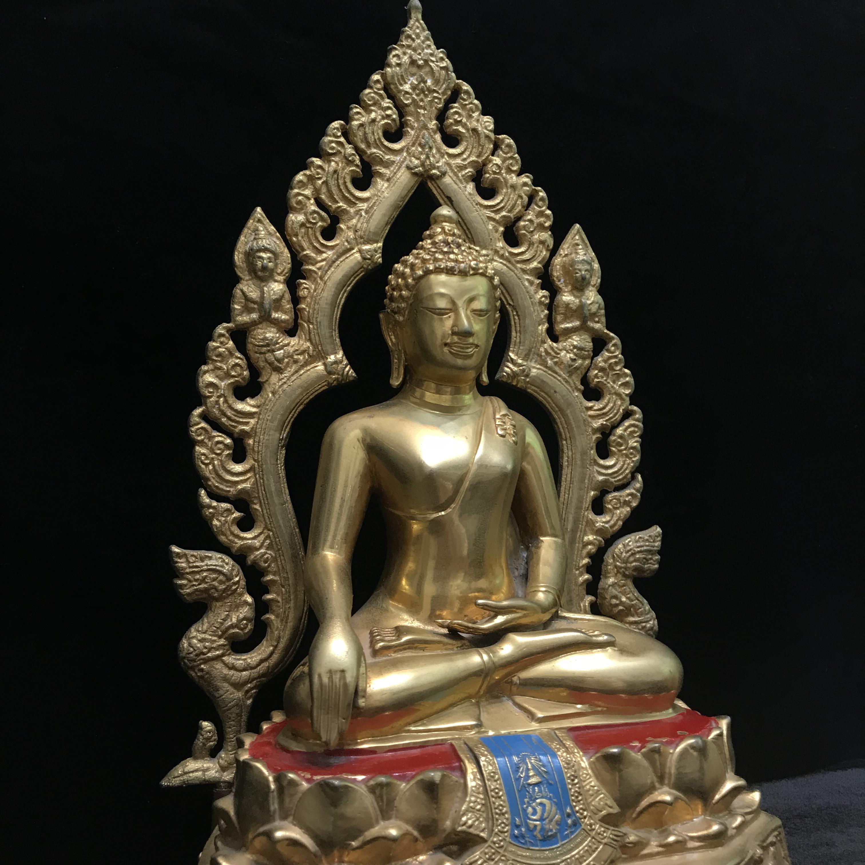 พระพุทธมงคลรัตนภูมิพัฒนมหามุนี ภปร. หน้าตัก 5นิ้ว(อาบทองคำ) วัดมงคลรัตนาราม วัดไทยในซานฟรานซิสโก สหรัฐอเมริกา ( Sanfrancisco USA.) ปี2523 (นิยมหายาก)