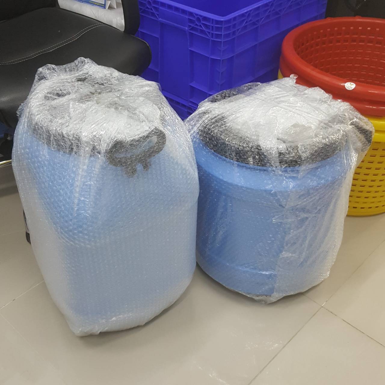 ถังหมักเหลี่ยม 50 ลิตร มีหู ฝาเกลียว