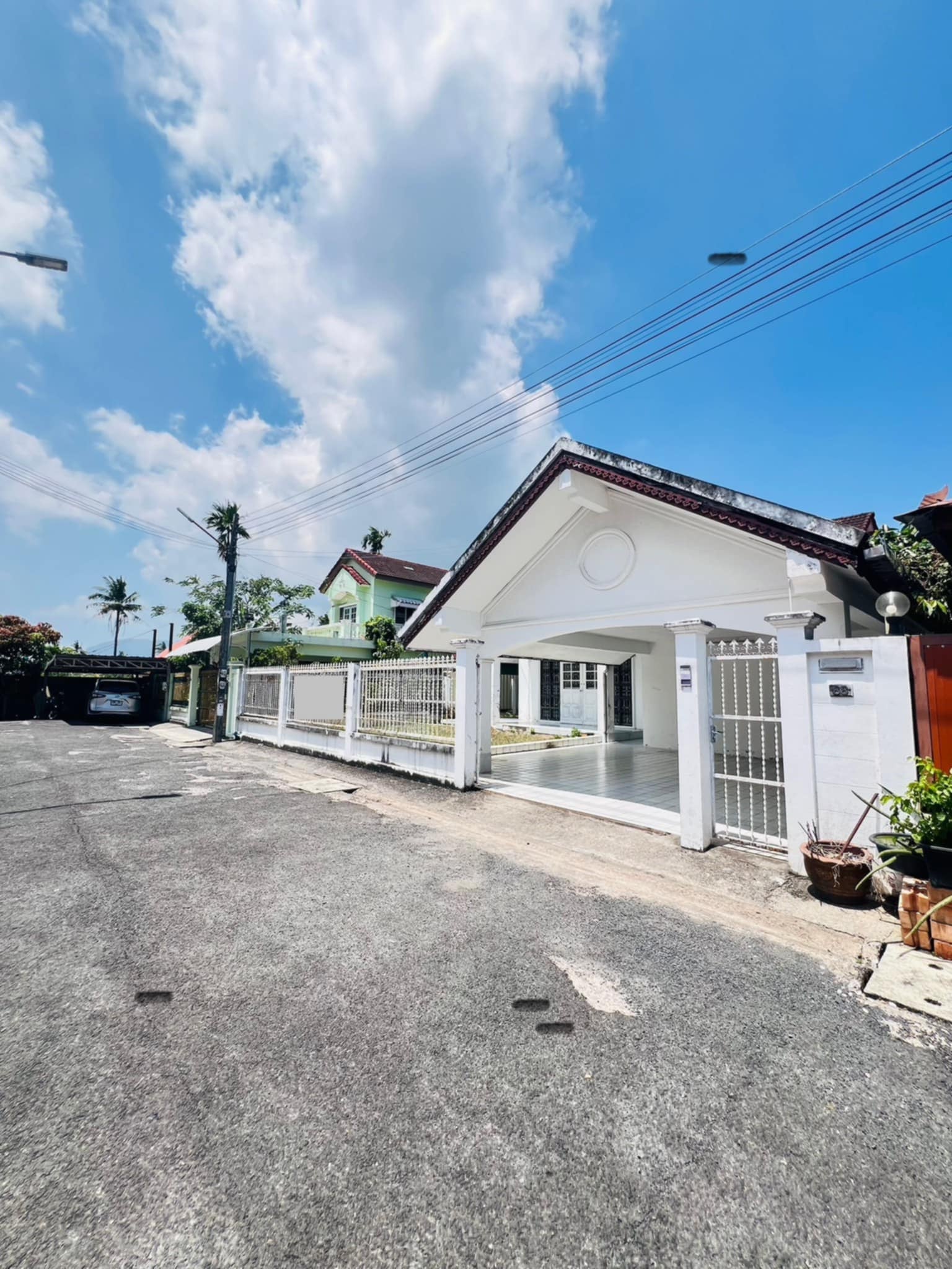 For Rent : Samkong, Single-storey detached house, 3 Bedrooms 2 Bathrooms near Chillva Market