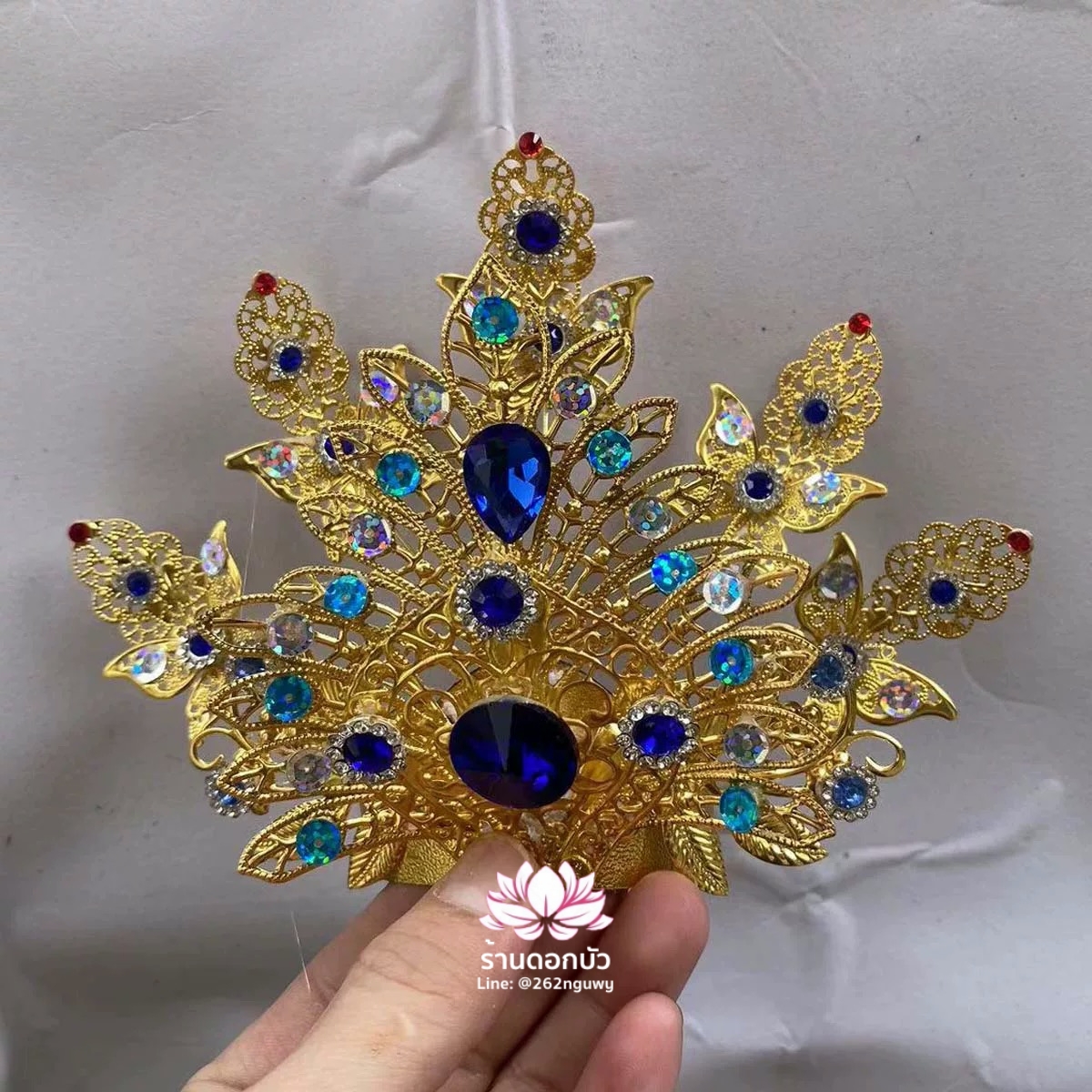 หมวกเทพเจ้าฝ่ายหญิง หมวกเทพนารี หมวกเทวนารี หมวกพระจีน หมวกกิมซิ้น หมวกเทพเจ้าจีน