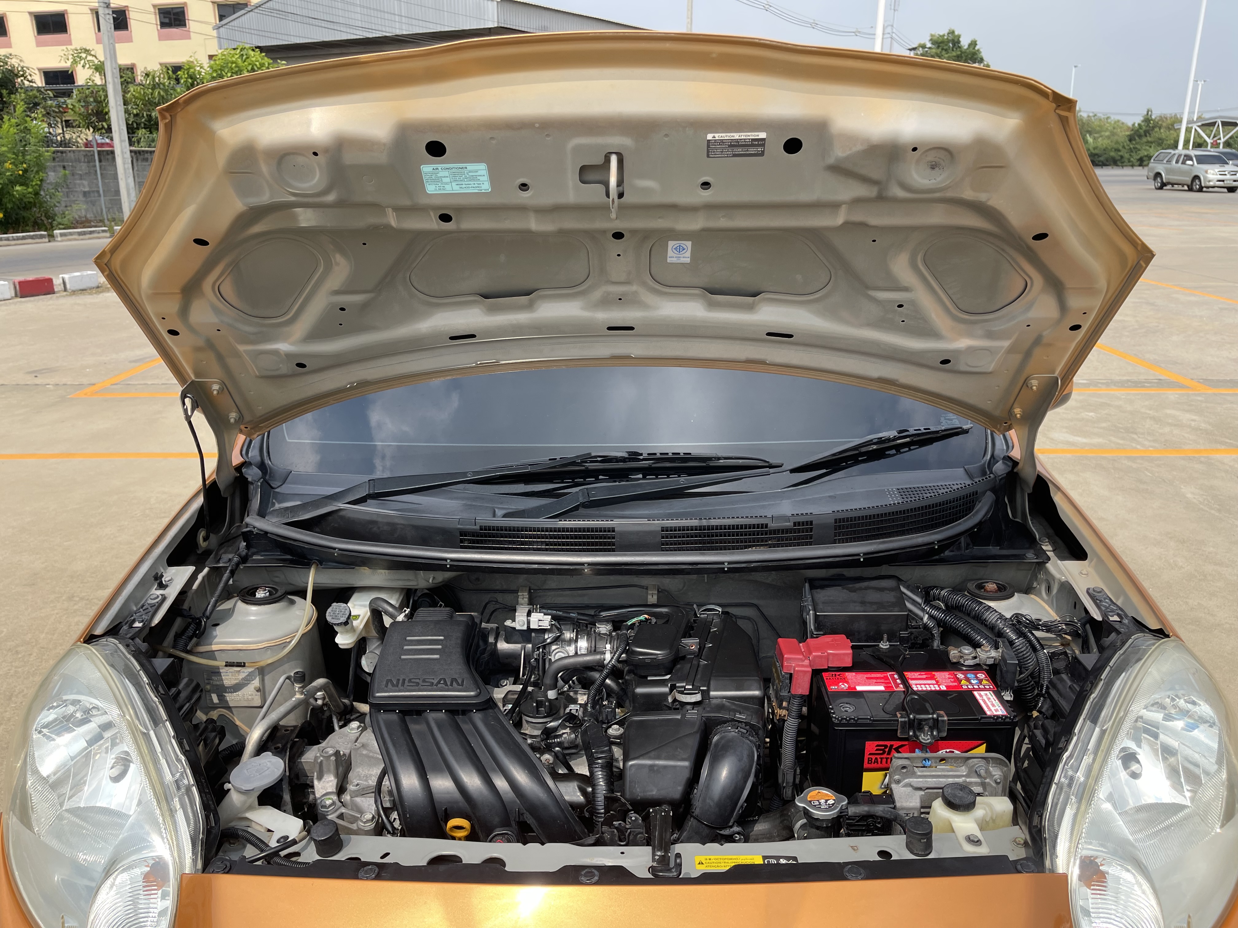 Nissan March 1.2 EL At 2012 ส้ม