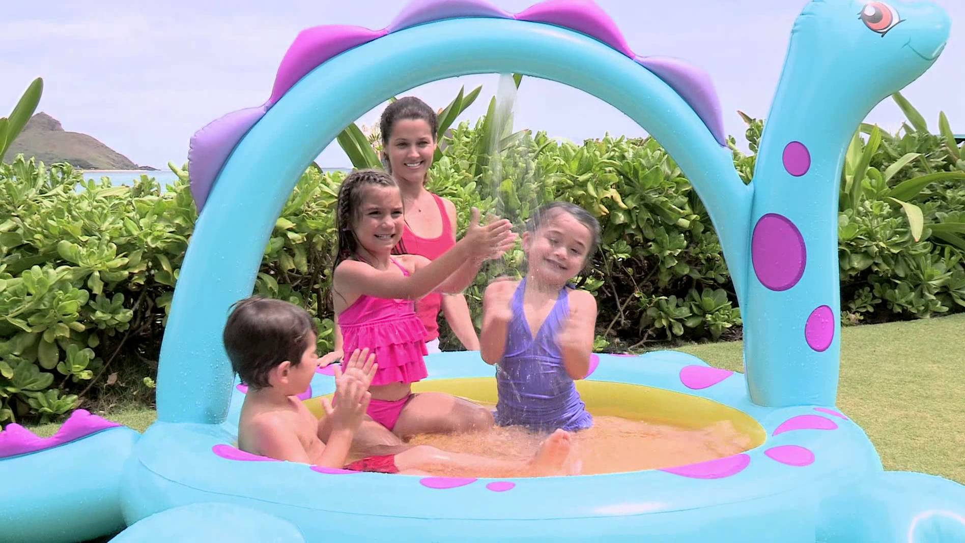Intex Dino Spray Baby Paddling Pool สระน้ำเด็กไดโนเสาร์พ่นน้ำ 57437