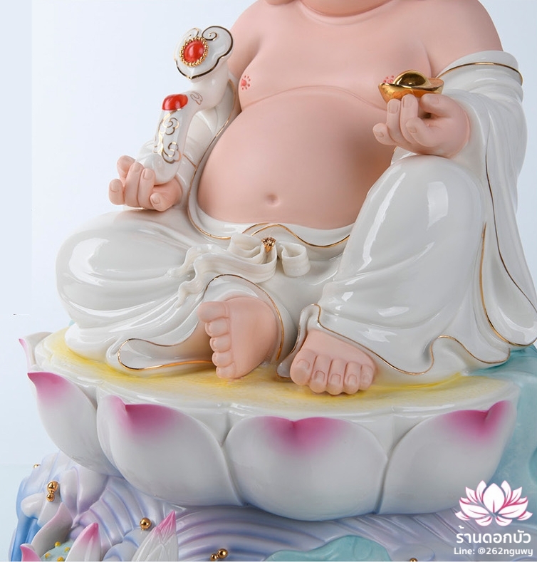 พระพุทธเจ้า (พระยูไล) พระโพธิสัตว์กวนอิม (กวนอิมผ่อสัก) พระกษิติครรภโพธิสัตว์ (ตี่จั่งอ๊วงผ่อสัก) และพระศรีอริยเมตไตรย (หมีเล่อฝอ) ขนาด 12/16/19 นิ้ว