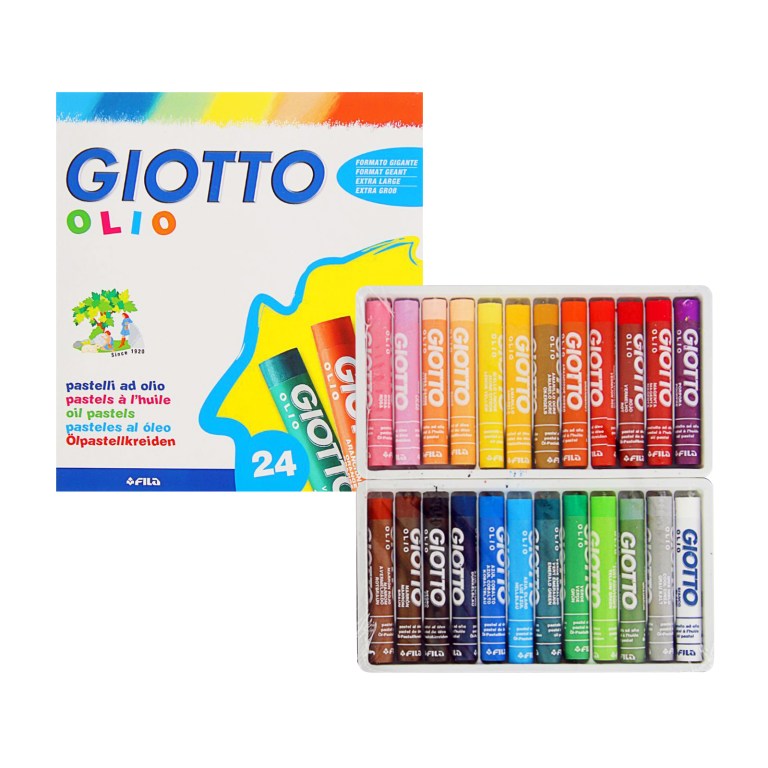 สีชอล์คจัมโบ้ OIL PASTEL 24 สี- Giotto