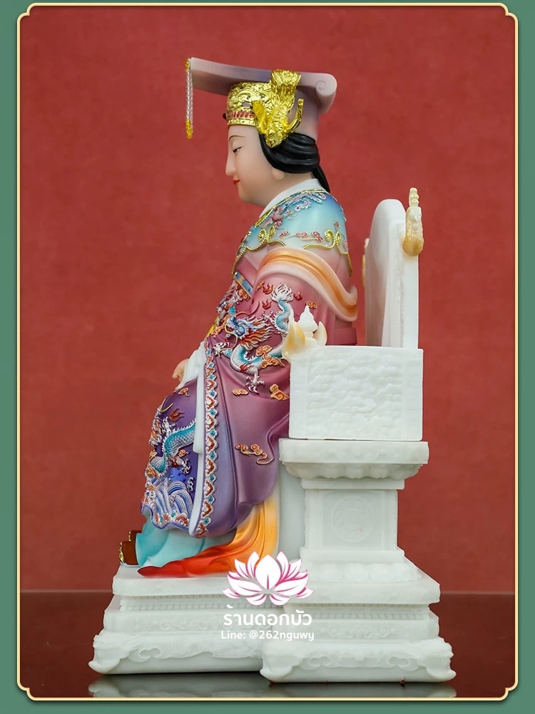 หม่าโจ้ว ม่าจ้อโป๋ เทียนส่งเซ่งโบ้ เทียนโหวเซี่ยบ้อ งานหินอ่อนคุณภาพสูง ขนาด 12/16/19 นิ้ว