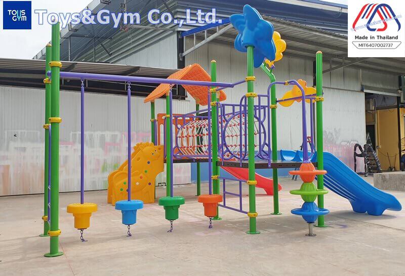 MiT-โรงงานผลิตเครื่องเล่นสนามกลางแจ้ง-อุปกรณ์สนามเด็กเล่นชุดบ้านสดใส