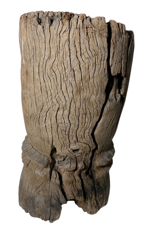 ครกไม้เก่า แบบไม่มีหูจับ (ไม่มีสาก)