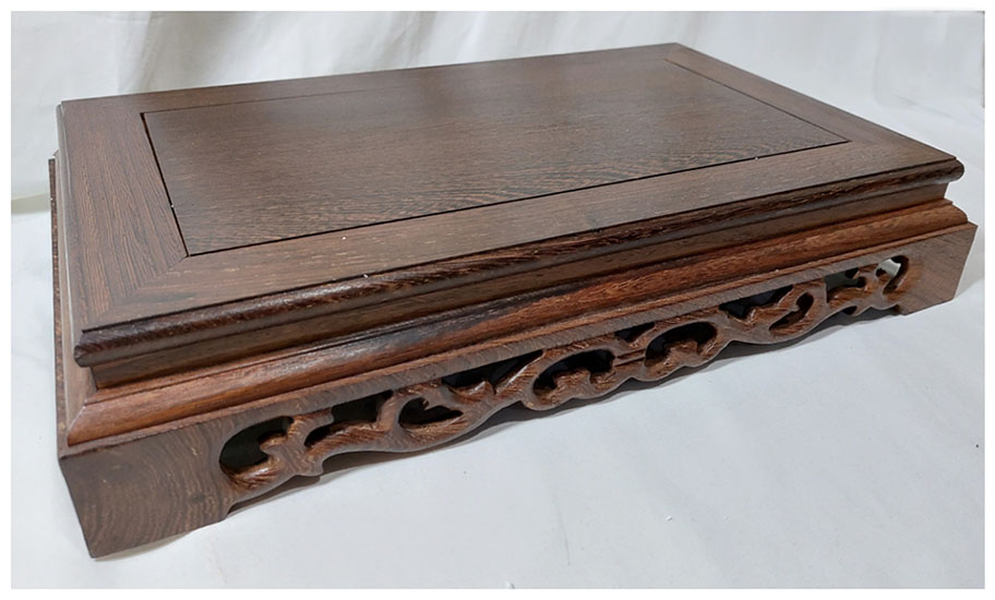 กี๋หรือฐานไม้ สี่เหลี่ยมผืนผ้า ท๊อป 21cmx35cm