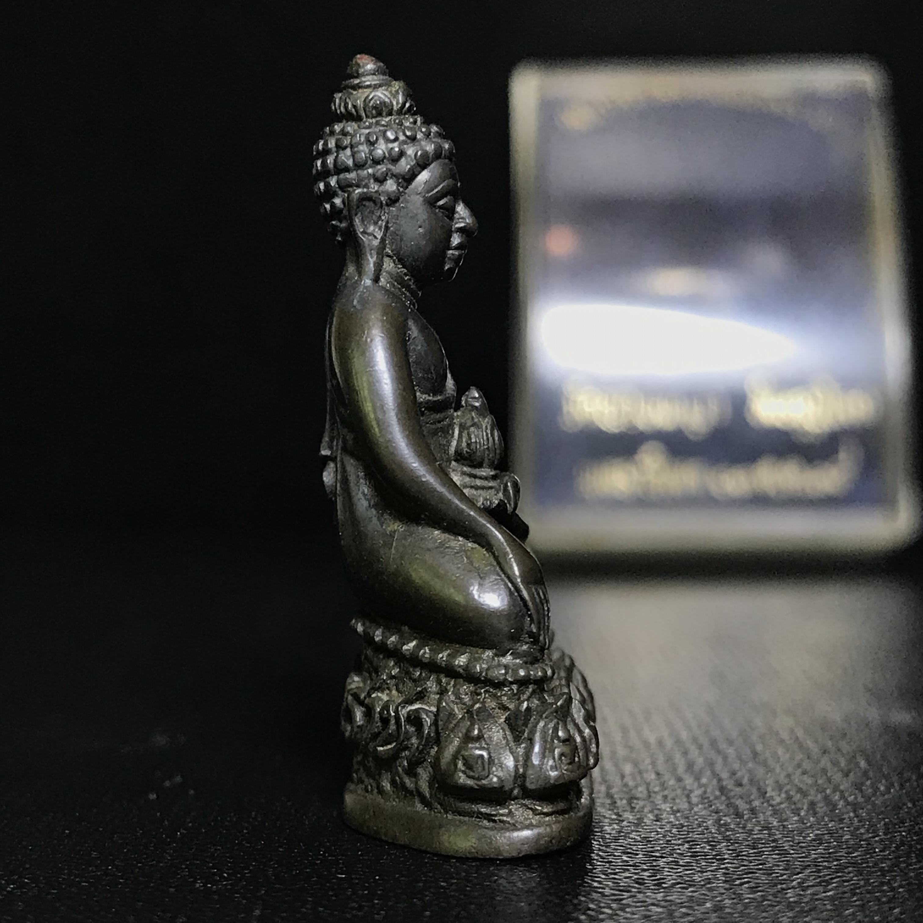 พระกริ่งธรรมราชา (กริ่งพระราชบิดา) วัดนางพญา ปี2514 เนื้อนวโลหะ(สุดยอดพิธีสุดยอดพุทธศิลป์)