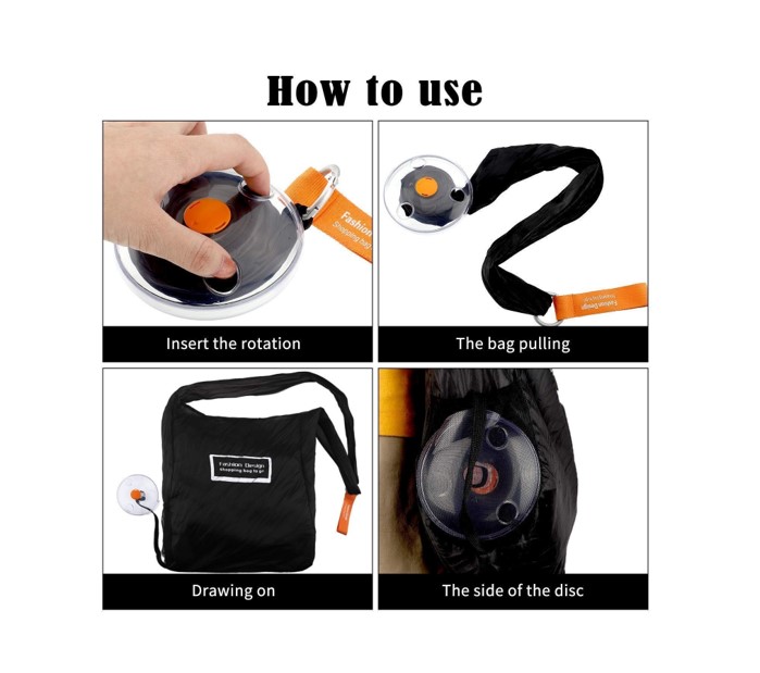 กระเป๋าม้วนเก็บได้พร้อมส่ง แบบพกพา พับเก็บสะดวกน้ำหนักเบา