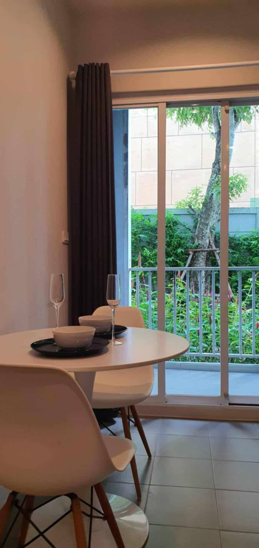 For Rent : Wichit, The Base Downtown, 1 Bedroom 1 Bathroom, 1st , Garden View.