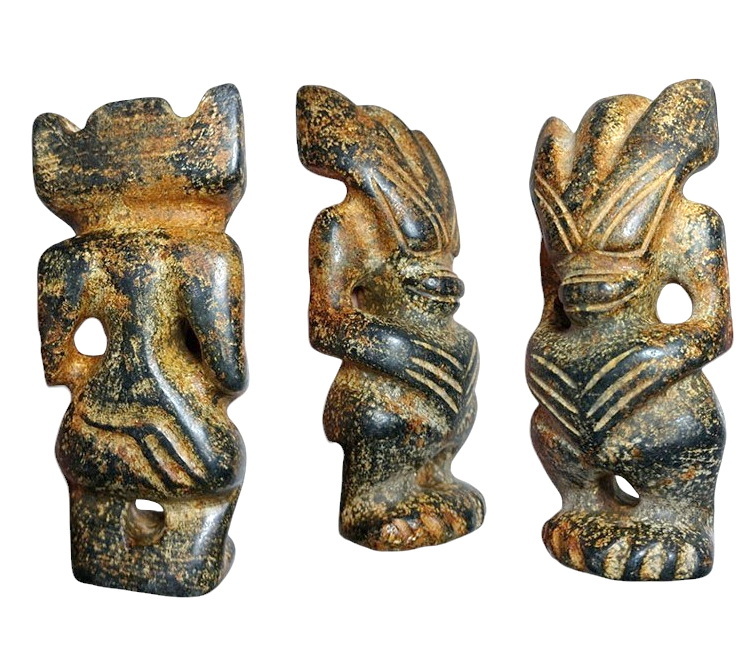 รูปปั้นหิน เทวรูปหิน หินรูปเอเลี่ยนต่างๆ (หินแม่เหล็กดูดติด)