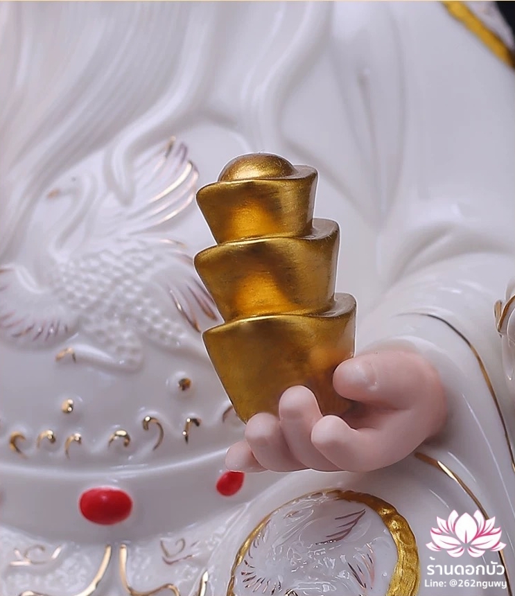 แปะกงแปะม่า ปุนเถ้ากงปุนเถ้าม่า เทพเจ้าที่ตี่จู้เอี๊ยะ ปางนั่งประทับบัลลังก์มังกร ขนาด 8/10/12/14 นิ้ว