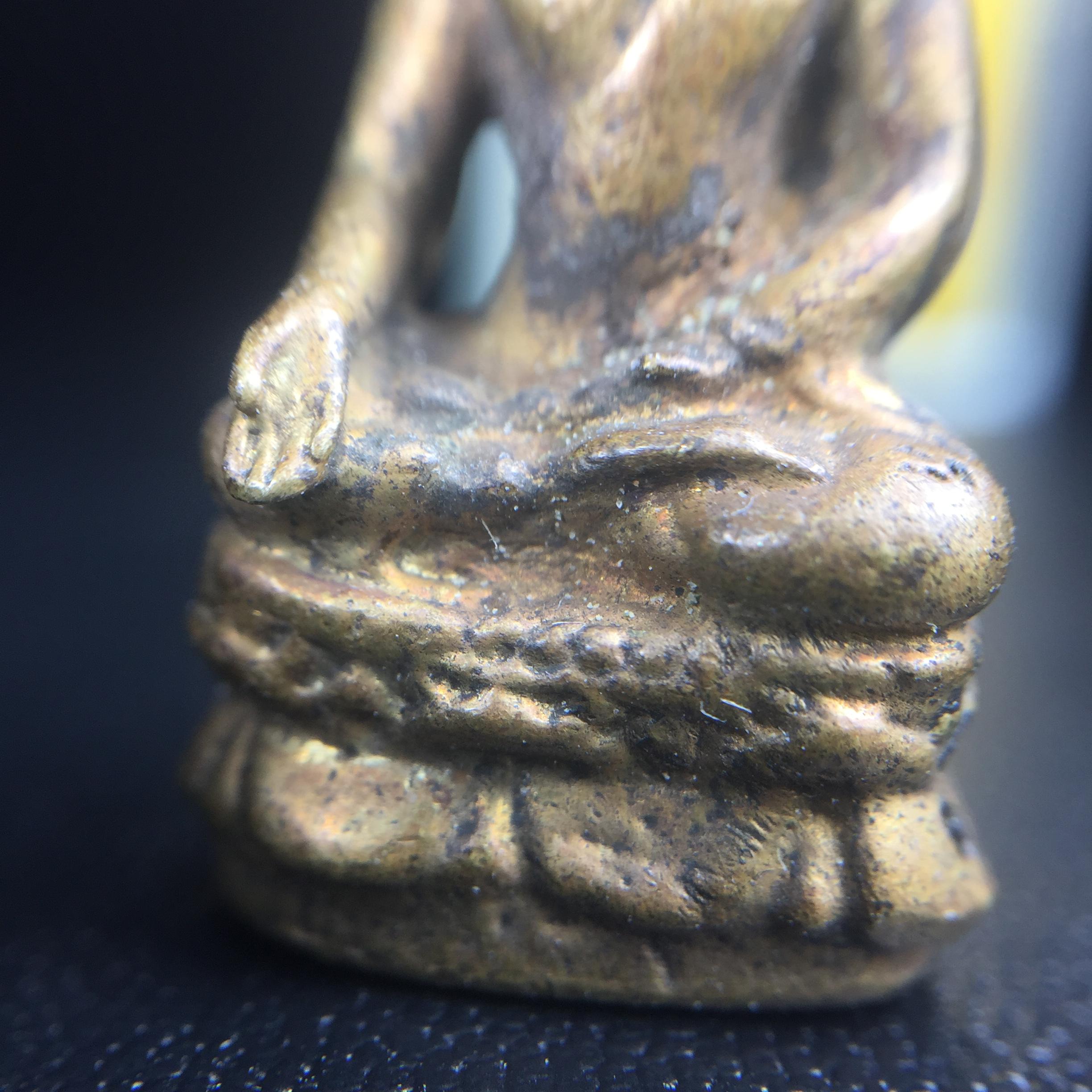 พระกริ่งไพรีพินาศ วัดบวรนิเวศ ปี2530 เนื้อทองผสม ที่ระลึกครบรอบ30ปี ธนาคารทหารไทย (มีส่วนผสมของชนวนเก่าของไพรีพินาศรุ่นแรก)อานุภาพยิ่งใหญ่ กำราบศัตรูพ่ายสิ้น พระไพรีพินาศ