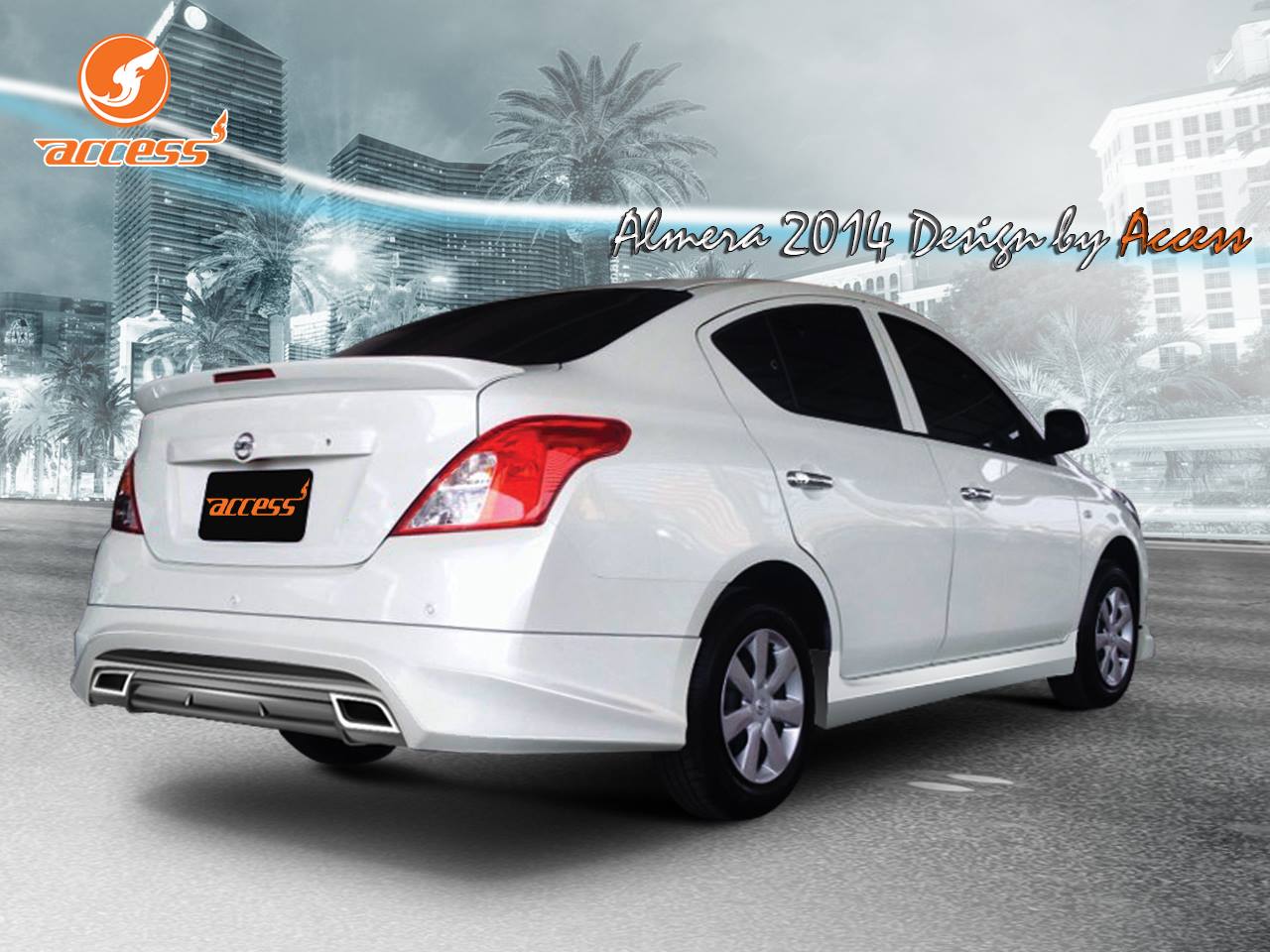 Nissan Almera 2014 bodykits by Amotriz